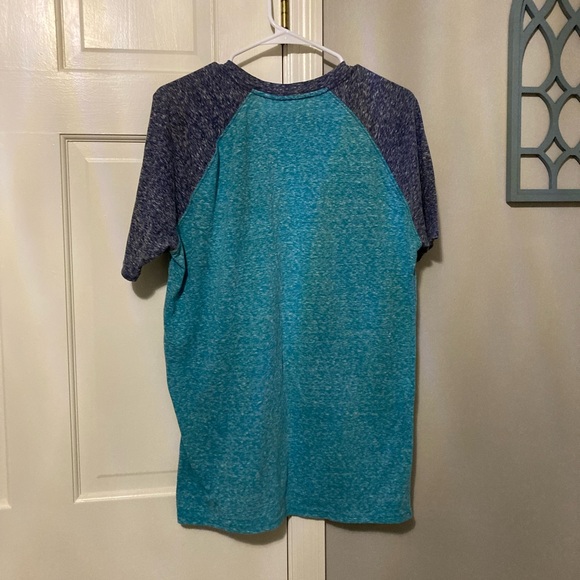 Hurley Teal and Navy Men's Short Sleeve Tee - Picture 5 of 5